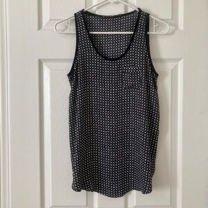 Ann Taylor Loft Womens Black Sleeveless Lightweight Tank Top Blouse Sz XS Petite